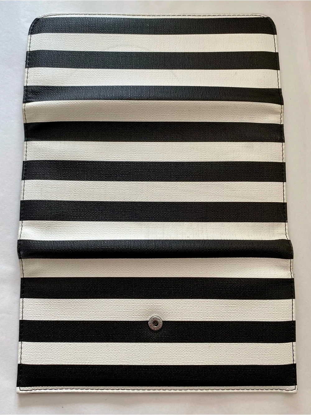 Kut From The Kloth Black & White Striped Wallet